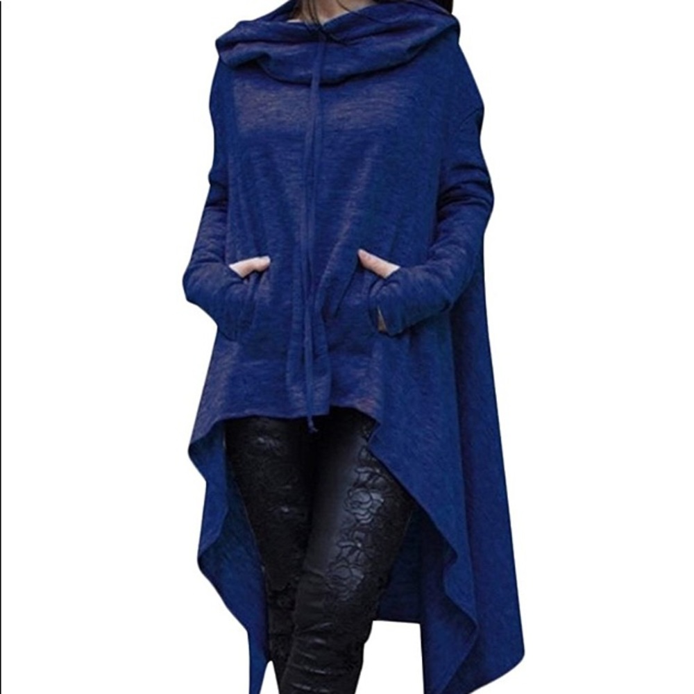 🌺 2 for $30 Women’s Hoodie Jacket with High-Low Hemline. Sz M